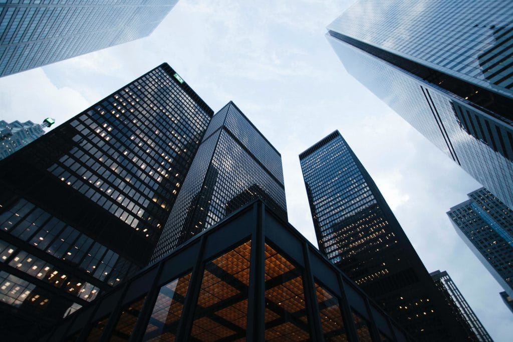 Image of an urban centre with several high-rise buildings.